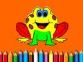 Cluiche Back To School: Frog Coloring Book