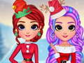 Cluiche Rainbow Girls Christmas Outfits