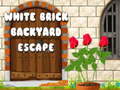 Cluiche White Brick Backyard Escape