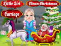 Cluiche Little Girl Clean Christmas Carriage