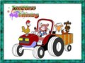 Cluiche Tractor Coloring Pages