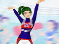 Cluiche Cheerleader Dress Up Game 