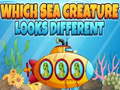 Cluiche Which Sea Creature Looks Different