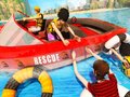 Cluiche Beach Rescue Emergency Boat