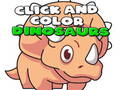 Cluiche Click And Color Dinosaurs