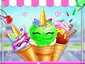 Cluiche Unicorn Ice Cream Corn Maker 