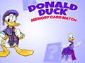 Cluiche Donald Duck memory card match