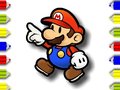 Cluiche Back To School  Mario Coloring