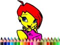 Cluiche Back To School Winks Coloring Book