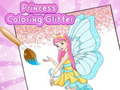 Cluiche Princess Coloring Glitter
