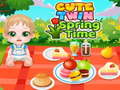 Cluiche Cute Twin Spring Time