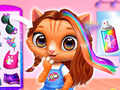 Cluiche Kitty Animal Hair Salon
