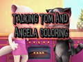 Cluiche Talking Tom and Angela Coloring
