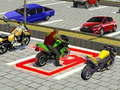 Cluiche Superhero City Bike Parking Game 3D