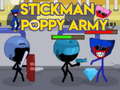 Cluiche Stickman vs Poppy Army
