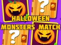 Cluiche Halloween Monsters Match