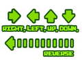 Cluiche Right, left, up, down, reverse