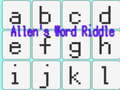 Cluiche Allen's Word Riddle