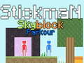 Cluiche Stickman Skyblock Parkour