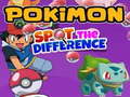 Cluiche Pokimon Spot the differences