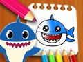 Cluiche Baby Shark Coloring Book
