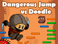 Cluiche Dangerous Jump vs Doodle Jump