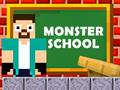 Cluiche Herobrine vs Monster School