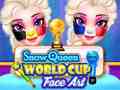 Cluiche Snow queen world cup face art