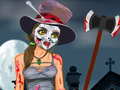 Cluiche Halloween Girl Dressup