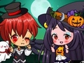 Cluiche Halloween Chibi Couple