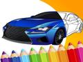 Cluiche Japanese Luxury Cars Coloring Book 