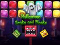 Cluiche Halloween Snake and Blocks