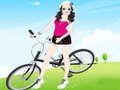 Cluiche Bicycle Girl Dressup