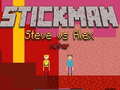 Cluiche Stickman Steve vs Alex Nether
