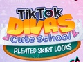 Cluiche TikTok Divas Cute School Pleated Skirt Looks