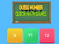 Cluiche Guess number Quick math games