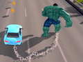 Cluiche Chained Car vs Hulk 