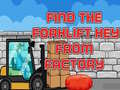 Cluiche Find The Forklift Key From Factory 
