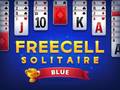 Cluiche Freecell Solitaire Blue