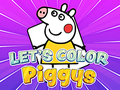 Cluiche Let's Color Piggys