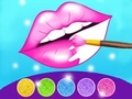 Cluiche Glitter Lips Coloring Game