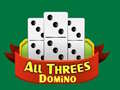 Cluiche All Threes Domino