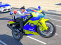 Cluiche Police Bike Stunt Race Game