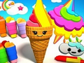 Cluiche Coloring Book: Ice Cream