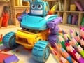 Cluiche Coloring Book: Transforming Car Robot