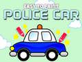 Cluiche Easy to Paint Police Car