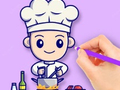Cluiche Coloring Book: Chef