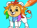 Cluiche Coloring Book: Lion