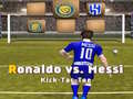 Cluiche Messi vs Ronaldo Kick Tac Toe