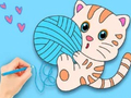 Cluiche Coloring Book: Cute Cat